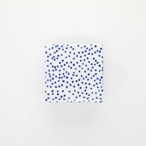 重箱 小＋蓋セット 四角ちらし/呉須 0008