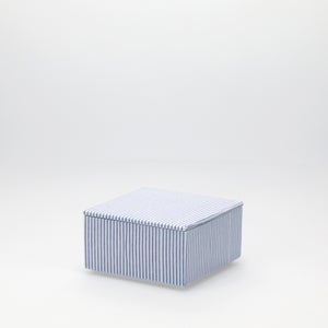 重箱 小＋蓋セット 縞/呉須 0001