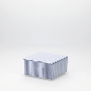 重箱 小＋蓋セット 縞/呉須 0004