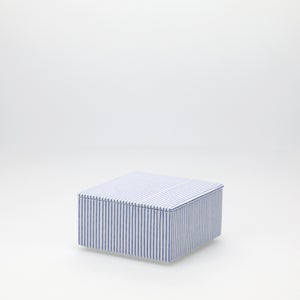 重箱 小＋蓋セット 縞/呉須 0009