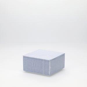 重箱 小＋蓋セット 縞/呉須 0001