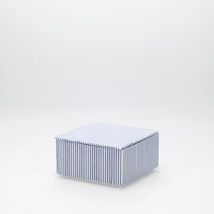 重箱 小＋蓋セット 縞/呉須 0003