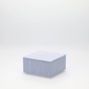 重箱 小＋蓋セット 縞/呉須 0004