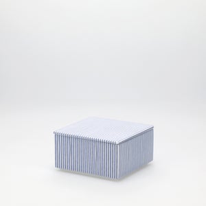 重箱 小＋蓋セット 縞/呉須 0008