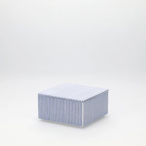 重箱 小＋蓋セット 縞/呉須 0010