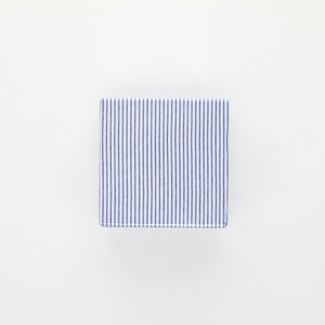 重箱 小＋蓋セット 縞/呉須 0001