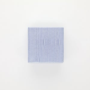 重箱 小＋蓋セット 縞/呉須 0004