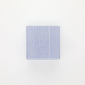 重箱 小＋蓋セット 縞/呉須 0006