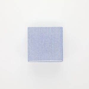 重箱 小＋蓋セット 縞/呉須 0007