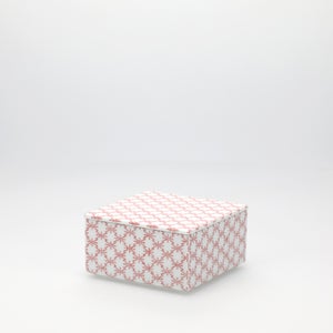 重箱 小＋蓋セット 角松皮菱/赤絵 0004