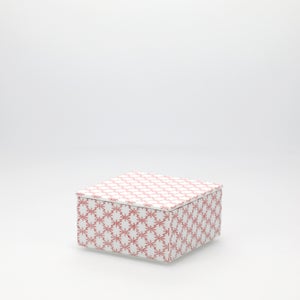 重箱 小＋蓋セット 角松皮菱/赤絵 0006