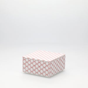 重箱 小＋蓋セット 角松皮菱/赤絵 0007