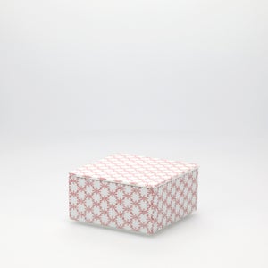 重箱 小＋蓋セット 角松皮菱/赤絵 0008