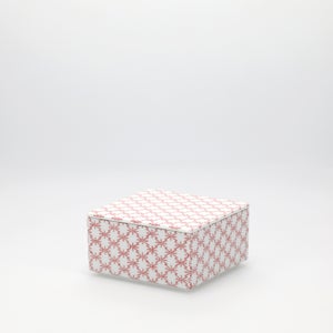 重箱 小＋蓋セット 角松皮菱/赤絵 0001