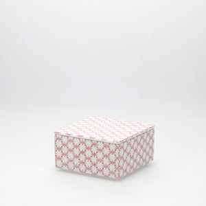 重箱 小＋蓋セット 角松皮菱/赤絵 0002