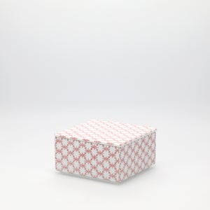 重箱 小＋蓋セット 角松皮菱/赤絵 0007