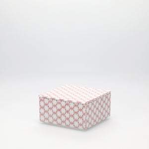 重箱 小＋蓋セット 角松皮菱/赤絵 0008