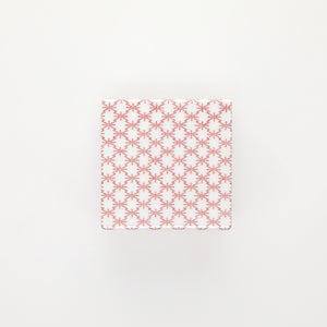 重箱 小＋蓋セット 角松皮菱/赤絵 0003