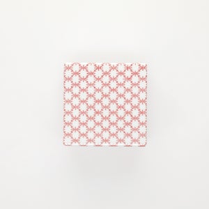 重箱 小＋蓋セット 角松皮菱/赤絵 0006