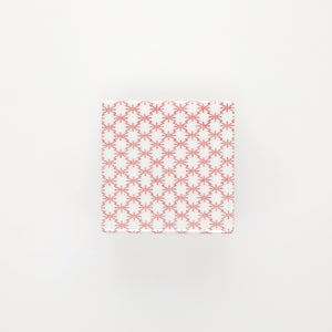 重箱 小＋蓋セット 角松皮菱/赤絵 0007