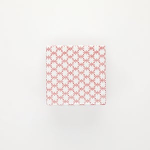 重箱 小＋蓋セット 角松皮菱/赤絵 0008