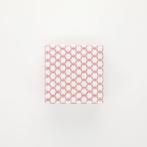 重箱 小＋蓋セット 角松皮菱/赤絵 0009