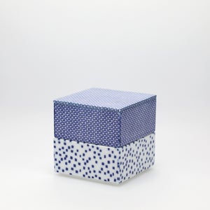 重箱 小＋蓋 2段セット 呉須 / 呉須 0003