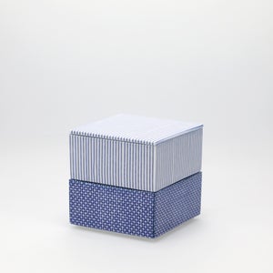 重箱 小＋蓋 2段セット 呉須 / 呉須 0005