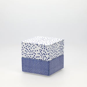 重箱 小＋蓋 2段セット 呉須 / 呉須 0122