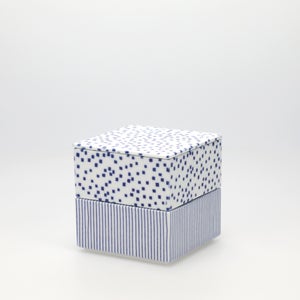 重箱 小＋蓋 2段セット 呉須 / 呉須 0126