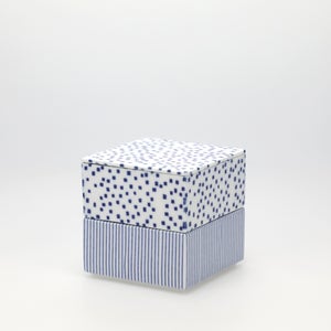 重箱 小＋蓋 2段セット 呉須 / 呉須 0128