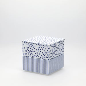 重箱 小＋蓋 2段セット 呉須 / 呉須 0007