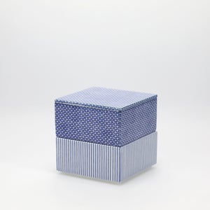 重箱 小＋蓋 2段セット 呉須 / 呉須 0009