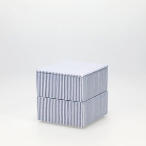 重箱 小＋蓋 2段セット 呉須 / 呉須 0061