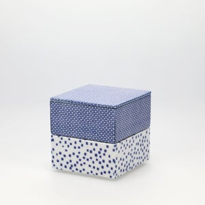 重箱 小＋蓋 2段セット 呉須 / 呉須 0097