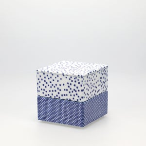 重箱 小＋蓋 2段セット 呉須 / 呉須 0122