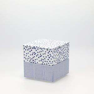 重箱 小＋蓋 2段セット 呉須 / 呉須 0126