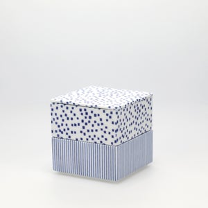 重箱 小＋蓋 2段セット 呉須 / 呉須 0127