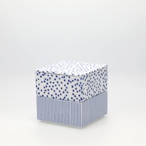 重箱 小＋蓋 2段セット 呉須 / 呉須 0128