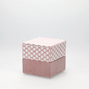 重箱 小＋蓋 2段セット 赤絵 / 赤絵 0039