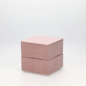 重箱 小＋蓋 2段セット 赤絵 / 赤絵 0243