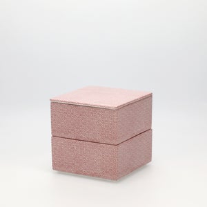 重箱 小＋蓋 2段セット 赤絵 / 赤絵 0245