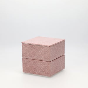 重箱 小＋蓋 2段セット 赤絵 / 赤絵 0246