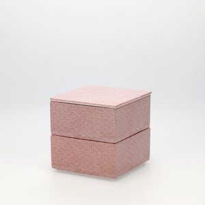 重箱 小＋蓋 2段セット 赤絵 / 赤絵 0247