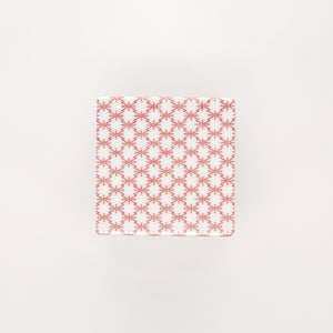 重箱 小＋蓋 2段セット 赤絵 / 赤絵 0253