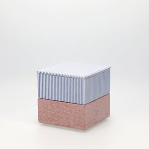 重箱 小＋蓋 2段セット 呉須 / 赤絵 0137