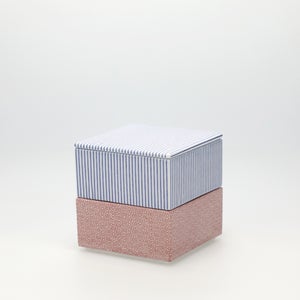 重箱 小＋蓋 2段セット 呉須 / 赤絵 0139
