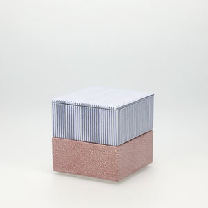 重箱 小＋蓋 2段セット 呉須 / 赤絵 0142