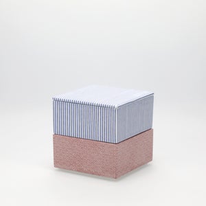 重箱 小＋蓋 2段セット 呉須 / 赤絵 0013