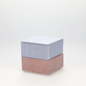 重箱 小＋蓋 2段セット 呉須 / 赤絵 0136